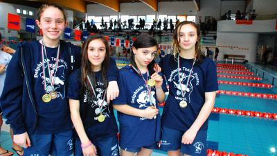 Nuoto, gli esordienti a della Delphinia Team Piceno dominano i campionati regionali