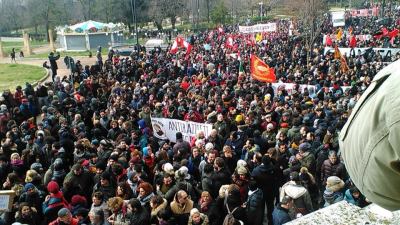 Manifestazione antifascista a Macerata, circa 30 mila i partecipanti al corteo