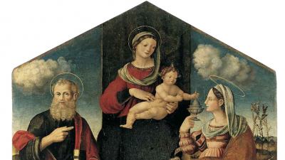 Inaugurazione della 'Madonna in trono con Bambino e i santi Giovanni Evangelista e Maria Maddalena' presso la Pinacoteca civica di Palazzo dei Priori a Fermo il prossimo 21 giugno