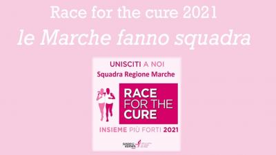 Evento on line per la 'Race for the Cure 2021': iniziativa in rete regionale a favore della lotta contro i tumori al seno, domani alle 21.15