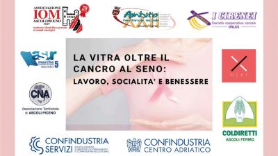 Asur Area Vasta 5 e lo IOM Ascoli Piceno Odv vincono un bando europeo con il progetto “La vita oltre il cancro al seno: lavoro, socialità e benessere”